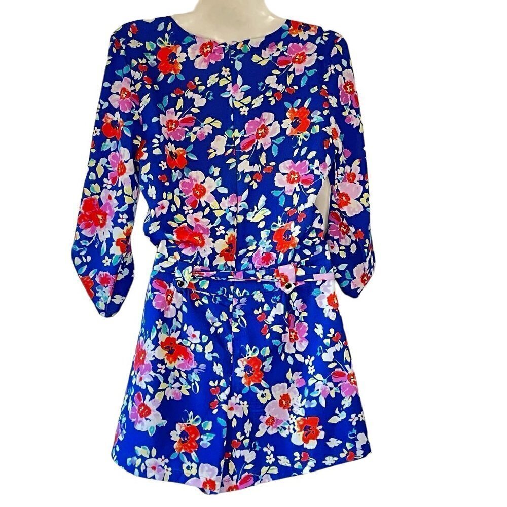 Yumi Kim Romper Faux Wrap V-Neck with Front Pockets and Sash XS - Picture 4 of 8